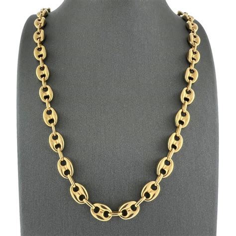 gucci style chain 14k|gucci link chain for men.